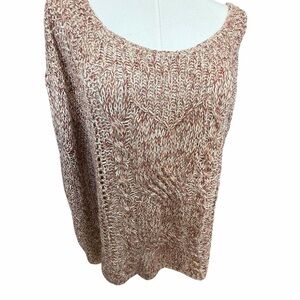 We The Free Women's Loose Knit Crew Neck Sweater - Alpaca Wool Blend Sz Lrg
